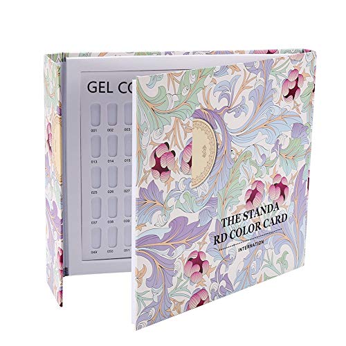 MAGT Nagellack Display Buch, Nagellack Gel Farbkarte 120 Farben Nagelkunst Display Aufsteller Nailart Display Karte(Pattern Cover) von MAGT