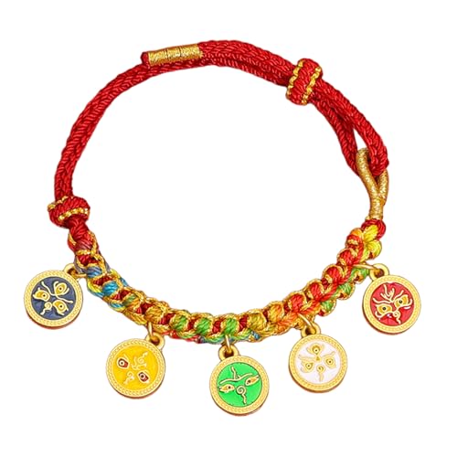 MAGUSHION Tibetisch-buddhistisches Glücksarmband, gewebtes Armband für Damen, Herren, Teenager, sechs Wörter, tibetische Mantras, Amulett, geflochtene Armbänder, verstellbar, Freundschaftsgeschenk MAGUSHION Tibetisch-buddhistisches Glücksarmband, gewebtes Armband für Damen, Herren, Teenager, sechs Wörter, tibetische Mantras, Amulett, geflochtene Armbänder, verstellbar, Freundschaftsgeschenk von MAGUSHION