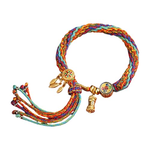 MAGUSHION Tibetisch-buddhistisches Glücksarmband, gewebtes Armband für Damen, Herren, Teenager, sechs Wörter, tibetische Mantras, Amulett, geflochtene Armbänder, verstellbar, Freundschaftsgeschenk MAGUSHION Tibetisch-buddhistisches Glücksarmband, gewebtes Armband für Damen, Herren, Teenager, sechs Wörter, tibetische Mantras, Amulett, geflochtene Armbänder, verstellbar, Freundschaftsgeschenk von MAGUSHION