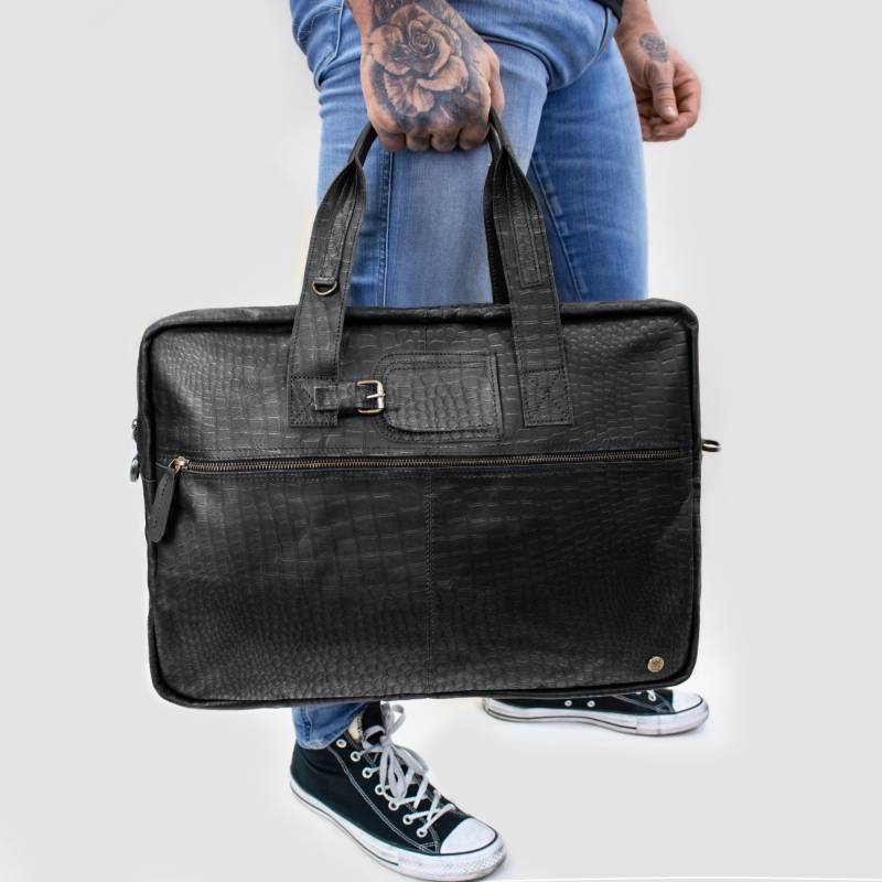 Mahi Leder-Reisetasche Als Wochenend/Übernachtungs/Sporttasche in Schwarz Mahi Leder-Reisetasche Als Wochenend/Übernachtungs/Sporttasche in Schwarz von MAHILeather