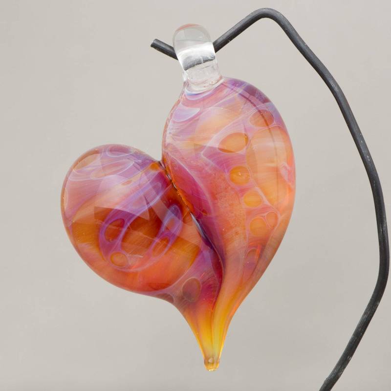 Lampwork Aus Dorn Herz Anhänger Focal Perle Gemacht Von Boro-Glas von MAHLdesign