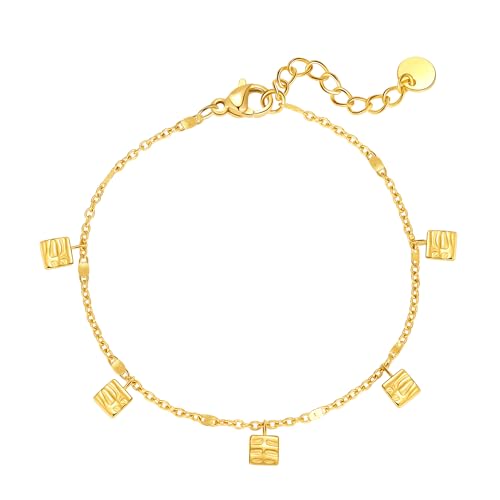 MAHSOD 18 Karat vergoldetes Kleeblatt-Glücksarmband, kleines niedliches Kleeblatt-Anhänger-Armband für Frauen, Handgelenkschmuck, Herzarmband für Frauen, Edelstahl-Herz-Anhänger, Gliederarmband MAHSOD 18 Karat vergoldetes Kleeblatt-Glücksarmband, kleines niedliches Kleeblatt-Anhänger-Armband für Frauen, Handgelenkschmuck, Herzarmband für Frauen, Edelstahl-Herz-Anhänger, Gliederarmband von MAHSOD