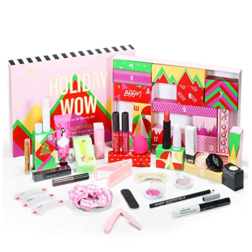 Adventskalender Beauty Makeup Set 2023 | Frauen Kosmetik Weihnachts Countdown Kalender Geschenkbox 20-Tage Weihnachten Advent Partygeschenke für Frauen und Mädchen von MAIDONG