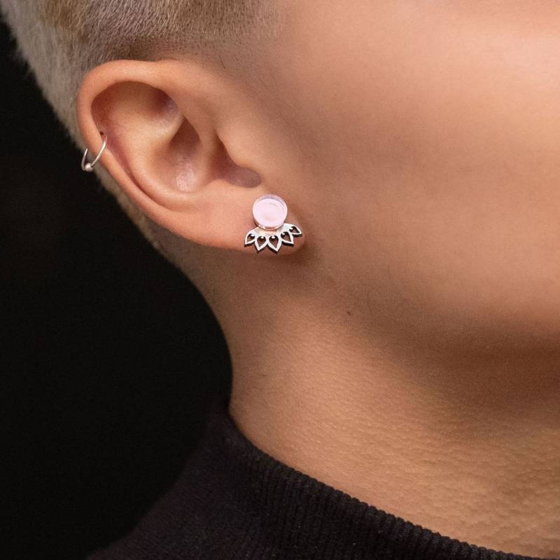 Glitzernde Ohrstecker Mit Lotus Ohrring Jacken, Rosegold Ohrstecker, Glitzernde Rote Grüne Wählen Sie Ihre Farbe Glitzernde Ohrstecker Mit Lotus Ohrring Jacken, Rosegold Ohrstecker, Glitzernde Rote Grüne Wählen Sie Ihre Farbe von MAINEandMARA