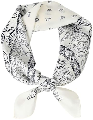MAIRY Halstuch Damen aus 100% reiner Seide 70 x 70 cm Größe - Schickes Seidentuch Bandana - Perfekt für Frühling und Sommer M070003 von MAIRY