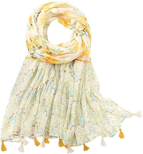 MAIRY Schal Damen mit Muster Tuch Damen Halstuch Sommertuch Schal Tuch für Frühling und Sommer Ganzjährig M229 von MAIRY