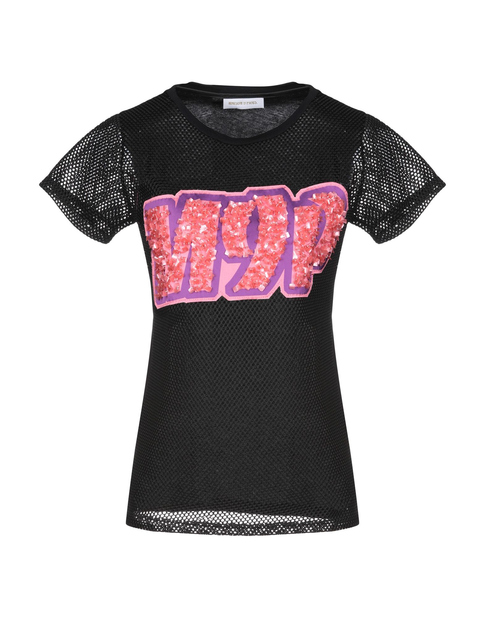 MAISON 9 Paris T-shirts Damen Schwarz MAISON 9 Paris T-shirts Damen Schwarz von MAISON 9 Paris