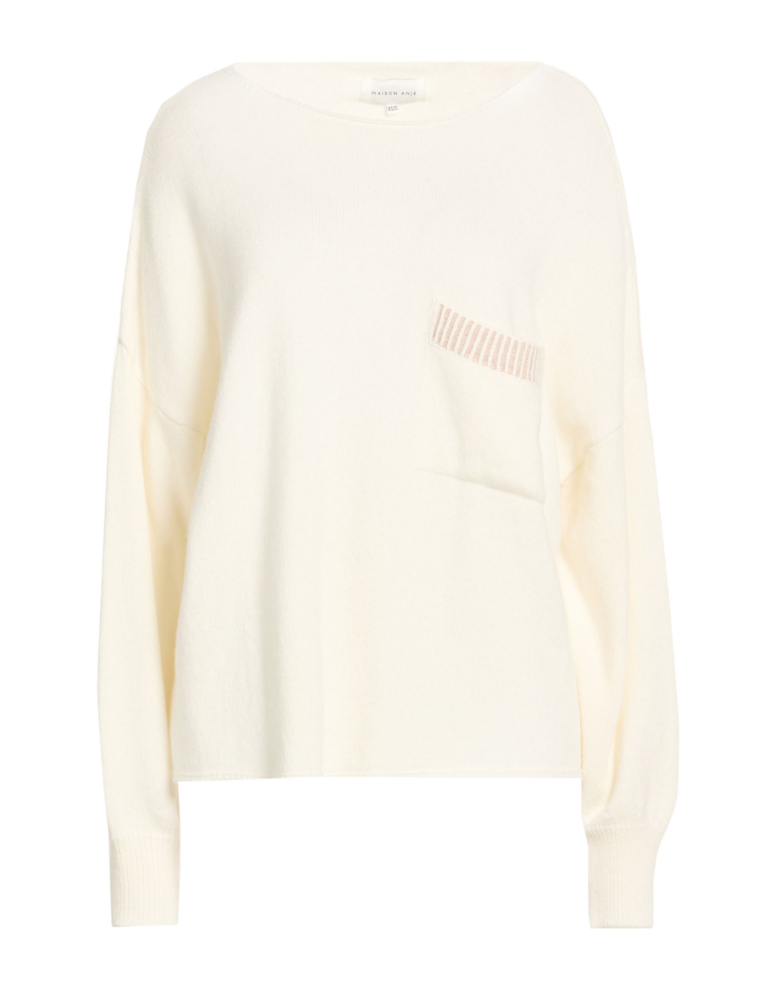 MAISON ANJE Pullover Damen Weiß von MAISON ANJE