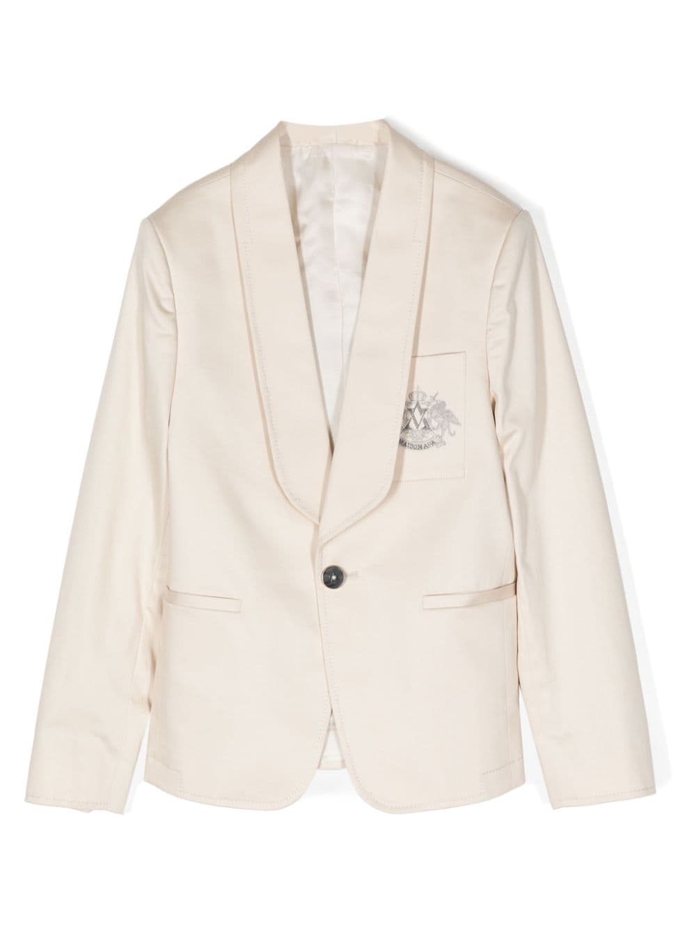 MAISON AVA Einreihiger Blazer - Nude von MAISON AVA