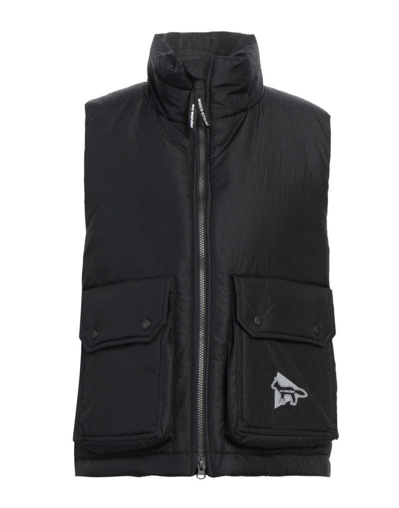MAISON KITSUNÉ x AND WANDER Weste Herren Schwarz von MAISON KITSUNÉ x AND WANDER