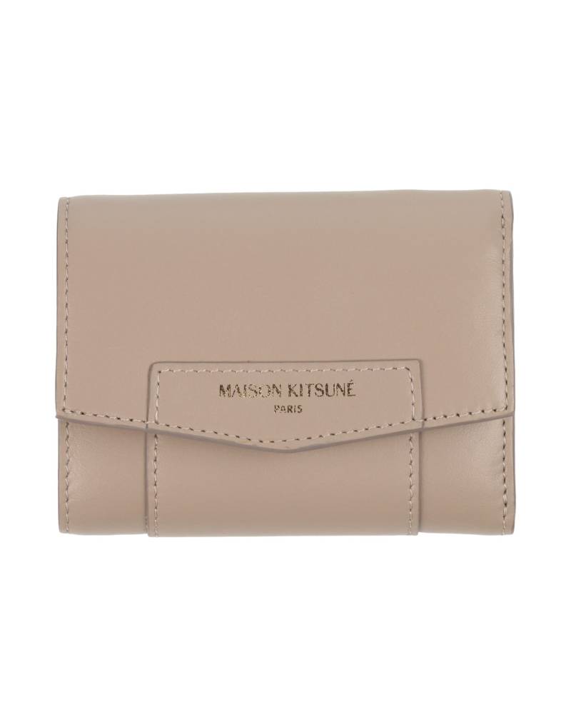 MAISON KITSUNÉ Brieftasche Damen Maulwurfsgrau von MAISON KITSUNÉ