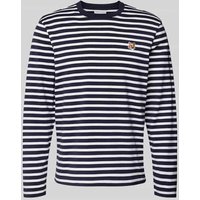 MAISON KITSUNE Longsleeve mit Streifenmuster in Marine, Größe M von MAISON KITSUNE