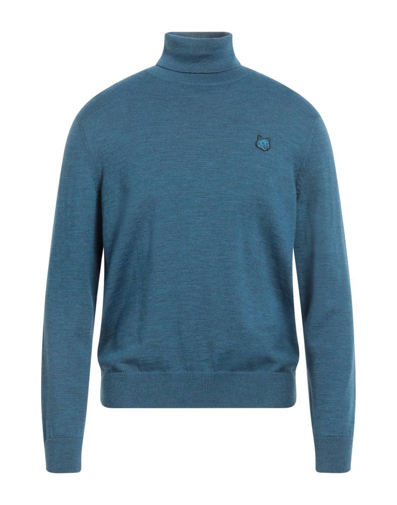 MAISON KITSUNÉ Rollkragenpullover Herren Blaugrau von MAISON KITSUNÉ