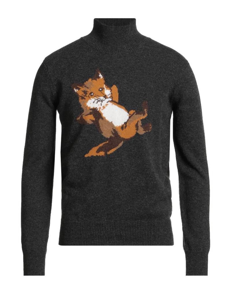 MAISON KITSUNÉ Rollkragenpullover Herren Braungrau von MAISON KITSUNÉ