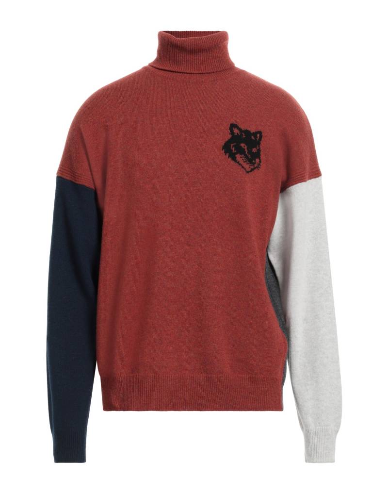 MAISON KITSUNÉ Rollkragenpullover Herren Ziegelrot von MAISON KITSUNÉ