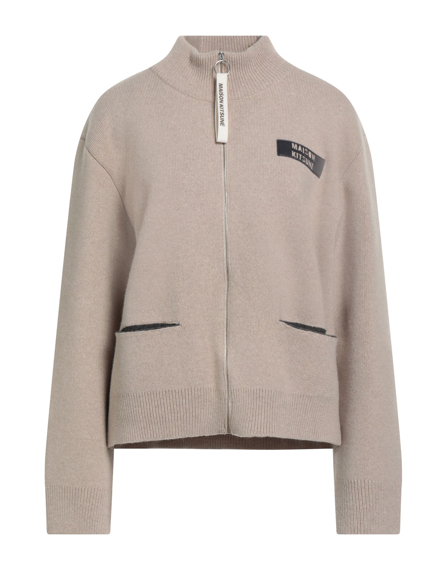 MAISON KITSUNÉ Strickjacke Damen Beige MAISON KITSUNÉ Strickjacke Damen Beige von MAISON KITSUNÉ