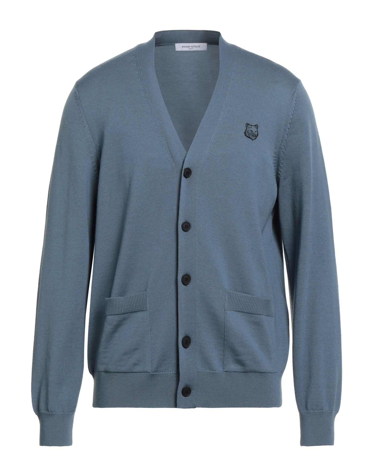 MAISON KITSUNÉ Strickjacke Herren Taubenblau von MAISON KITSUNÉ