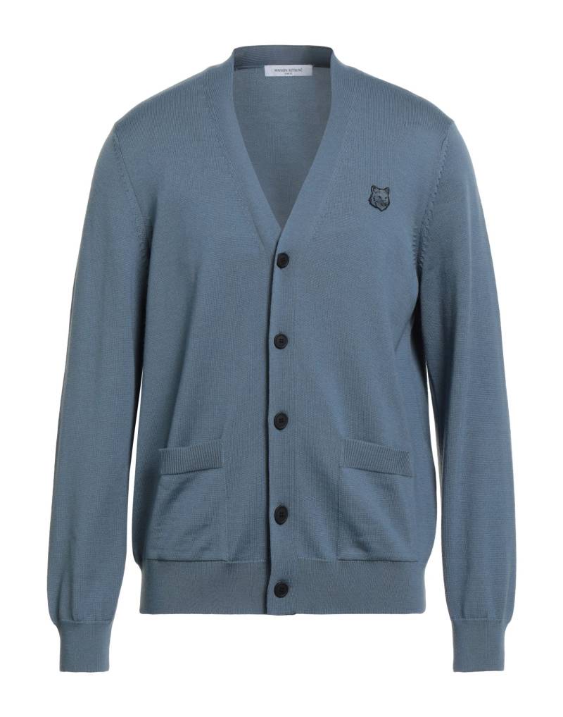 MAISON KITSUNÉ Strickjacke Herren Taubenblau von MAISON KITSUNÉ