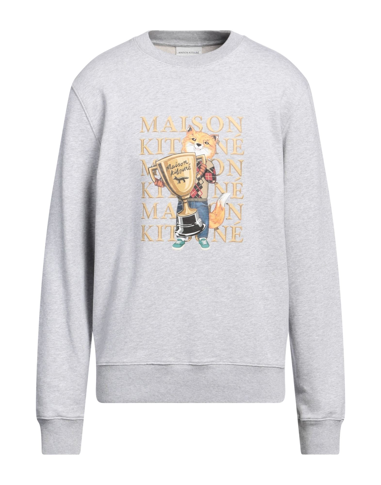 MAISON KITSUNÉ Sweatshirt Herren Hellgrau von MAISON KITSUNÉ