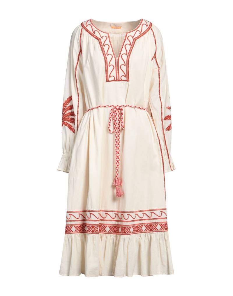 MAISON SCOTCH Midi-kleid Damen Cremeweiß von MAISON SCOTCH