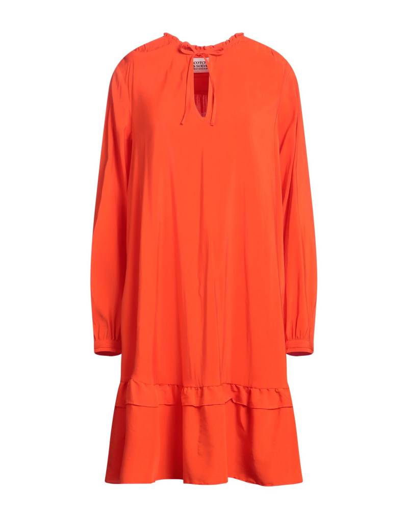 MAISON SCOTCH Midi-kleid Damen Tomatenrot von MAISON SCOTCH