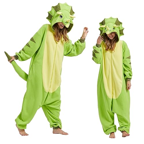 MAISUIZI Animal Grün Triceratops Onesie Pyjamas MAISUIZI Animal Grün Triceratops Onesie Pyjamas von MAISUIZI
