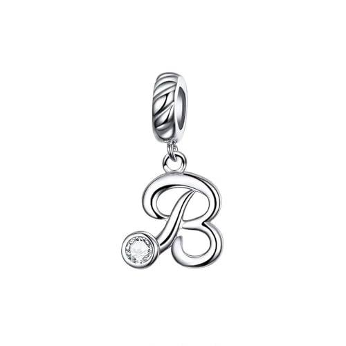 MAITONGG 925 Sterling Silber Alphabet Buchstabe Diy Angle Charm Perlen Fit Original Armband Halskette Anhänger Für Schmuck Herstellung MAITONGG 925 Sterling Silber Alphabet Buchstabe Diy Angle Charm Perlen Fit Original Armband Halskette Anhänger Für Schmuck Herstellung von MAITONGG