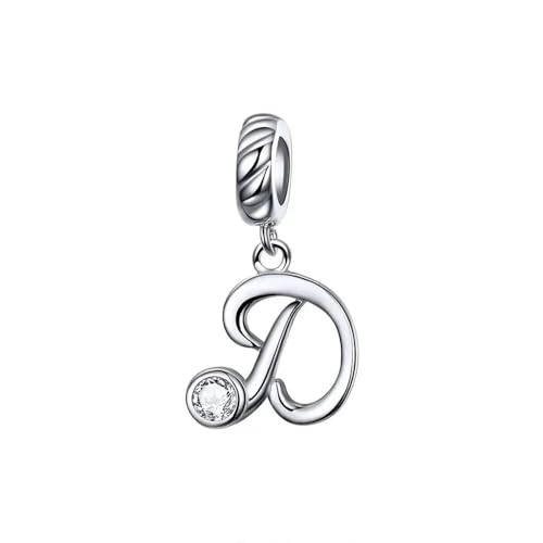 MAITONGG 925 Sterling Silber Alphabet Buchstabe Diy Angle Charm Perlen Fit Original Armband Halskette Anhänger Für Schmuck Herstellung von MAITONGG