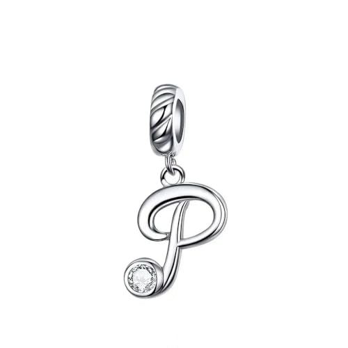 MAITONGG 925 Sterling Silber Alphabet Buchstabe Diy Angle Charm Perlen Fit Original Armband Halskette Anhänger Für Schmuck Herstellung MAITONGG 925 Sterling Silber Alphabet Buchstabe Diy Angle Charm Perlen Fit Original Armband Halskette Anhänger Für Schmuck Herstellung von MAITONGG