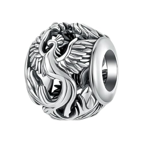 MAITONGG 925 Sterling Silber Drachen Charm Schlange Perlen Dämon Auge Anhänger Fit Original Armband Halskette Für Frauen Diy Schmuck von MAITONGG