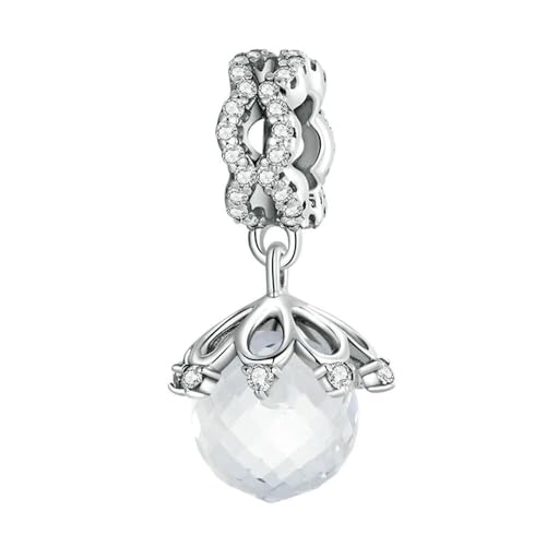 MAITONGG 925 Sterling Silber Ozean Meerjungfrau Charms Meeresschildkröte Anhänger Regenbogen Kristall Perlen Perlen Fit Damen Original Armband Neckalce von MAITONGG