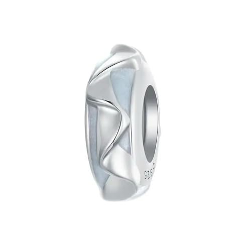 MAITONGG 925 Sterling Silber Raum Astronaut Rakete Charm Planet Anhänger Stern Safty Kette Mondperle Fit Diy Armband Halskette von MAITONGG