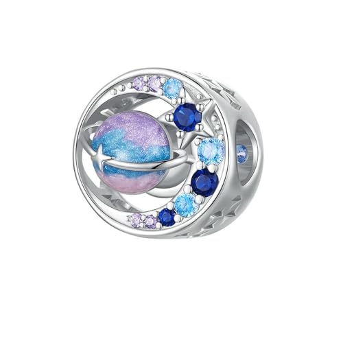 MAITONGG 925 Sterling Silber Regenbogen Charm Perlenanhänger Für Frauen, Liebe Herz Charms Für Armbänder Und Halsketten Diy Armband Fine Jewelry von MAITONGG