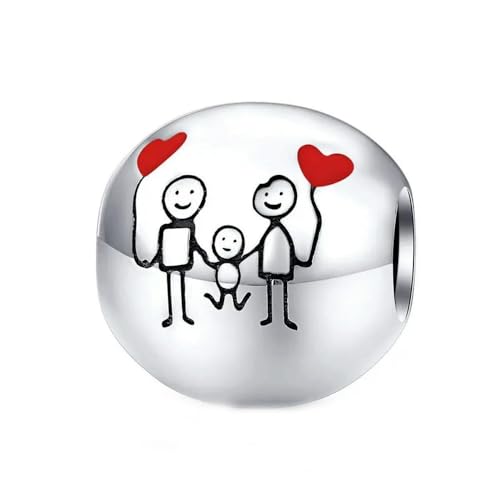 MAITONGG 925 Sterling Silber Runde Familie Charm Perle Haus Anhänger Für Frauen Armband Halskette Charms Diy Fine Jewelry von MAITONGG