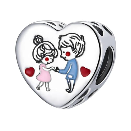 MAITONGG 925 Sterling Silber Runde Familie Charm Perle Haus Anhänger Für Frauen Armband Halskette Charms Diy Fine Jewelry von MAITONGG