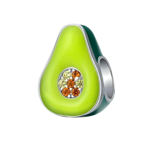 MAITONGG 925 Sterling Silber Schokolade Kuchen Charme Keks Süßigkeiten Perlen Emaille Anhänger Fit Original Armband Halskette Schmuck von MAITONGG