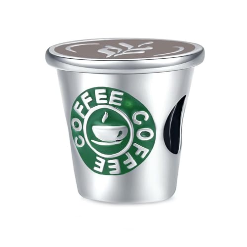 MAITONGG 925 Sterling Silber Schokolade Kuchen Charme Keks Süßigkeiten Perlen Emaille Anhänger Fit Original Armband Halskette Schmuck von MAITONGG