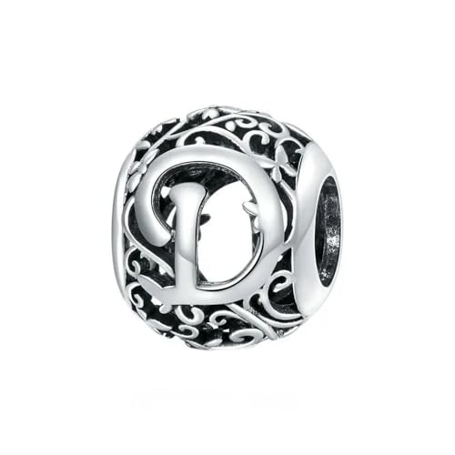 MAITONGG Buchstaben Perlen 925 Sterling Silber Vintage Alphabet Charms Fit Original Armband Für Frauen Diy Name Buchstabe Schmuck Herstellung MAITONGG Buchstaben Perlen 925 Sterling Silber Vintage Alphabet Charms Fit Original Armband Für Frauen Diy Name Buchstabe Schmuck Herstellung von MAITONGG