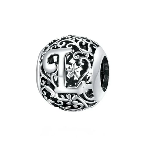 MAITONGG Buchstaben Perlen 925 Sterling Silber Vintage Alphabet Charms Fit Original Armband Für Frauen Diy Name Buchstabe Schmuck Herstellung MAITONGG Buchstaben Perlen 925 Sterling Silber Vintage Alphabet Charms Fit Original Armband Für Frauen Diy Name Buchstabe Schmuck Herstellung von MAITONGG