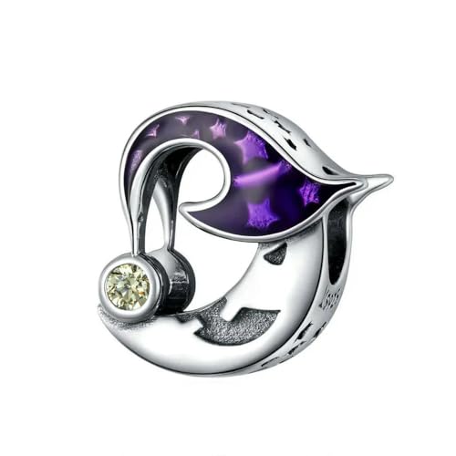 MAITONGG Dark Style Charms Diy Armband 925 Sterling Silber Schädel Kürbis Geist Hexe Hut Anhänger Perlen Fit Halskette Schmuck Herstellung von MAITONGG