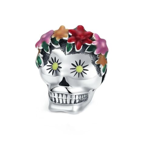 MAITONGG Dark Style Charms Diy Armband 925 Sterling Silber Schädel Kürbis Geist Hexe Hut Anhänger Perlen Fit Halskette Schmuck Herstellung von MAITONGG