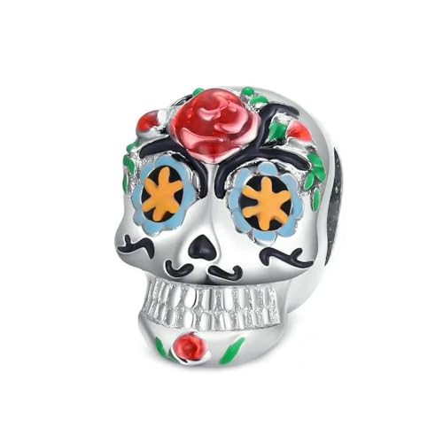 MAITONGG Dark Style Charms Diy Armband 925 Sterling Silber Schädel Kürbis Geist Hexe Hut Anhänger Perlen Fit Halskette Schmuck Herstellung von MAITONGG