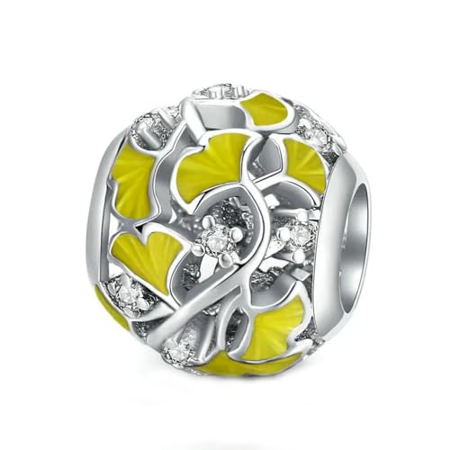 MAITONGG Gänseblümchen Blume Charms 925 Sterling Silber Hochzeit Vintage Perlen Anhänger Diy Armband Halskette Schmuckherstellung von MAITONGG