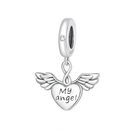 MAITONGG Ladybug Tier Charms Katze Perlen Zirkon Emaille Herz Anhänger Fit Original Damen Armband Halskette Anhänger MAITONGG Ladybug Tier Charms Katze Perlen Zirkon Emaille Herz Anhänger Fit Original Damen Armband Halskette Anhänger von MAITONGG