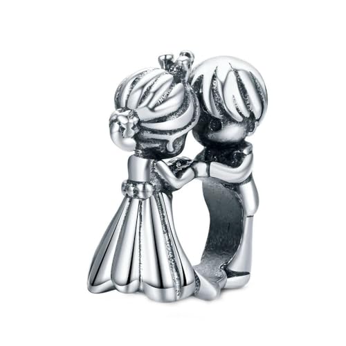 MAITONGG Ladybug Tier Charms Katze Perlen Zirkon Emaille Herz Anhänger Fit Original Damen Armband Halskette Anhänger von MAITONGG