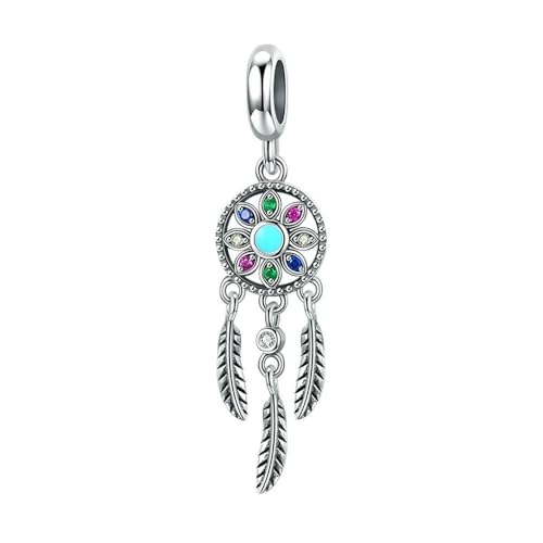 MAITONGG Ladybug Tier Charms Katze Perlen Zirkon Emaille Herz Anhänger Fit Original Damen Armband Halskette Anhänger von MAITONGG