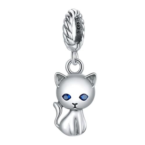 MAITONGG Ladybug Tier Charms Katze Perlen Zirkon Emaille Herz Anhänger Fit Original Damen Armband Halskette Anhänger MAITONGG Ladybug Tier Charms Katze Perlen Zirkon Emaille Herz Anhänger Fit Original Damen Armband Halskette Anhänger von MAITONGG