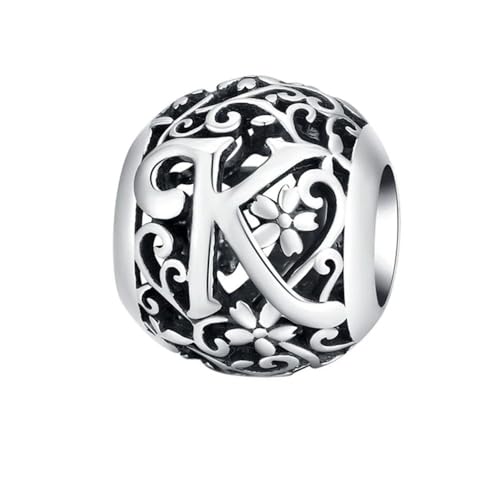 MAITONGG Runder Brief Charms 925 Sterling Silber Galaxy Openwork Perlen Fit Original Armband Anhänger Schmuck Frauen von MAITONGG