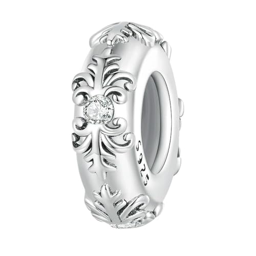 MAITONGG Runder Brief Charms 925 Sterling Silber Galaxy Openwork Perlen Fit Original Armband Anhänger Schmuck Frauen von MAITONGG