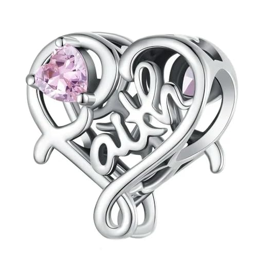 MAITONGG Runder Brief Charms 925 Sterling Silber Galaxy Openwork Perlen Fit Original Armband Anhänger Schmuck Frauen von MAITONGG